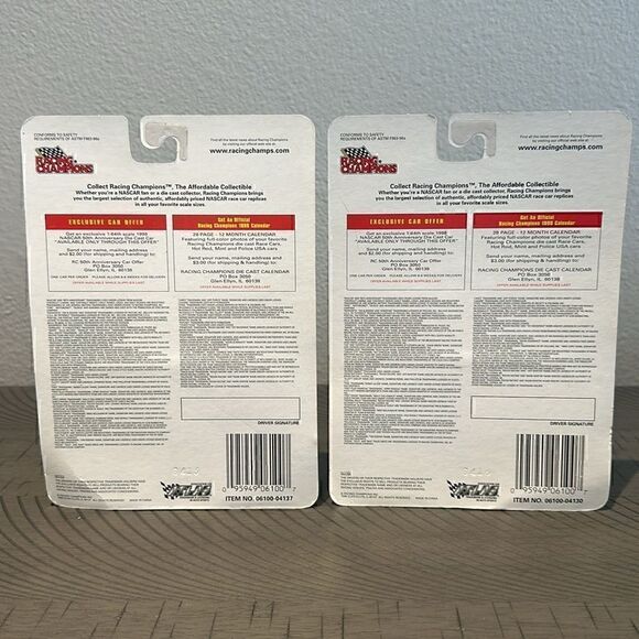 Lot of 2 Racing Champions Ted Musgrave and Jeff Burton - Picture 4 of 4